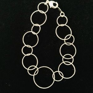 Fine Lightweight Loops Silver Bracelet